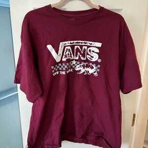 Vans Maroon Graphic T-Shirt